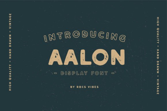 Aalon Display Font for Vintage Brand Identity