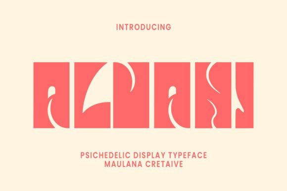 Alvani: The Bold Psychedelic Display Font for Vibrant Craft Projects