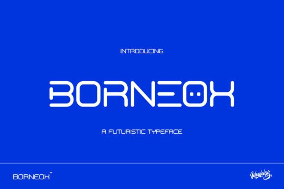 Borneox: A Futuristic Display Font for Modern Web Design