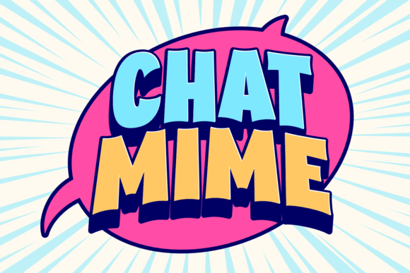 Chat Mime: The Chunky Cartoon Display Font for Bold Campaigns