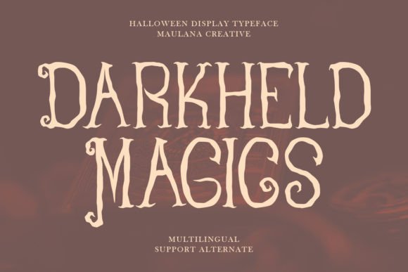 Darkheld Magics: The Halloween Display Typeface for Seasonal Editorial Design