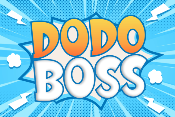 Dodo Boss Display Font for Playful Crafts and Labels