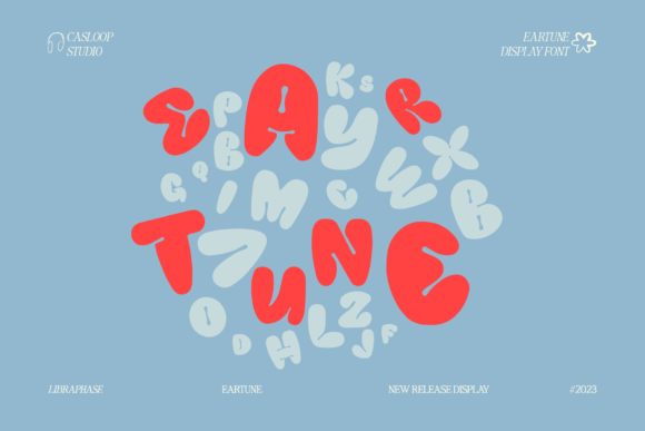 Eartune: The Graffiti Bubble Typeface for Bold Brand Identity