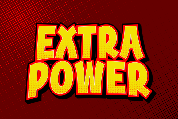 Extra Power Typeface for Bold Digital Headers
