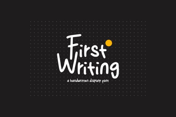 First Writing: A Handwritten Display Font for Elegant Brand Campaigns