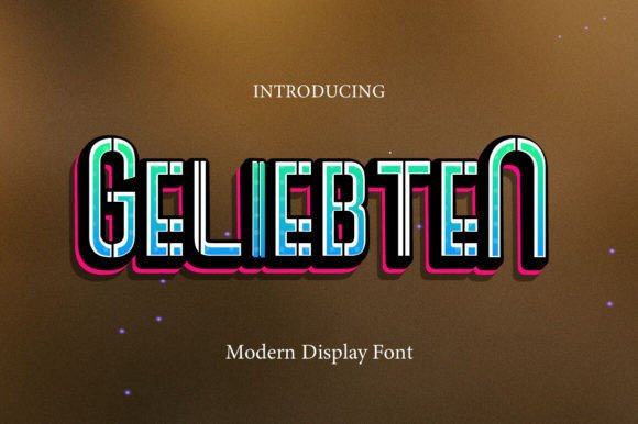 Geliebten: A Modern Display Typeface for Editorial Design