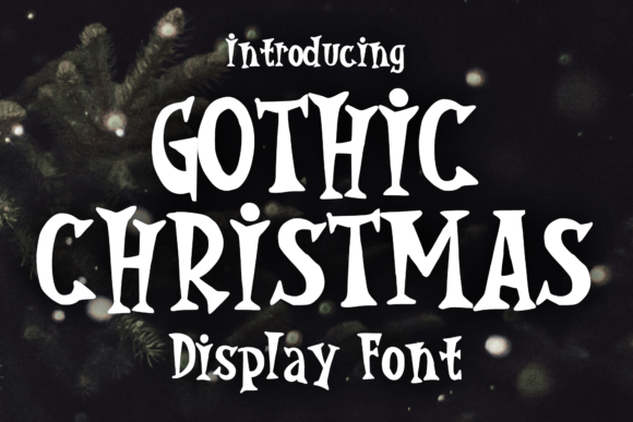 Gothic Christmas Display Font for Holiday Branding