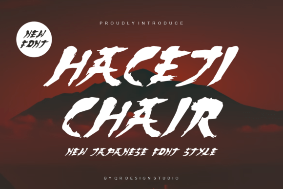 Haceji Chair: The Quirky Display Font for Handmade Product Branding