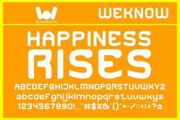 Happiness Rises Typeface: Elevate Campaign Visuals