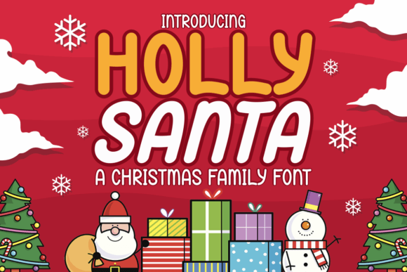 Holly Santa: The Christmas Family Font for Festive Web Design