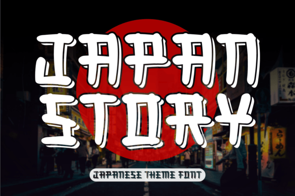 Japan Story: A Captivating Japanese-Themed Display Font for Editorial Design