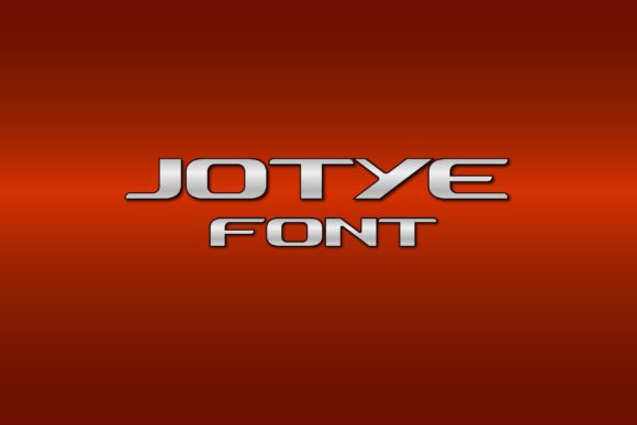Jotye: A Bold Display Typeface for Handmade Product Branding
