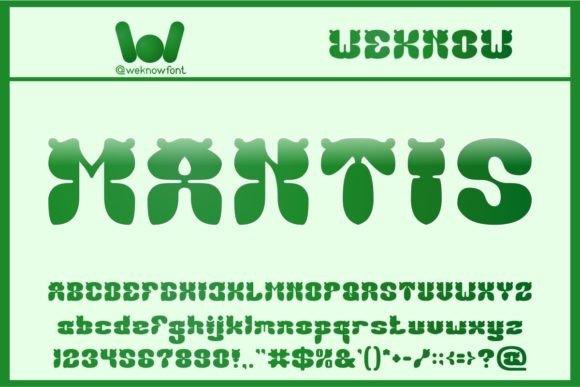 Mantis: A Refined Display Typeface for Modern Editorial Design