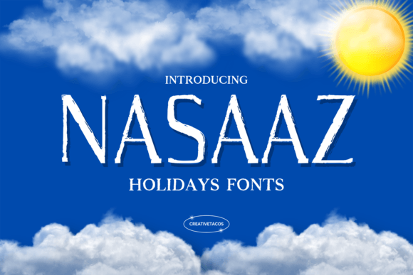 Nasaaz: A Festive Display Font for Editorial Design