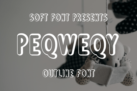 Peqweqy: A Playful Outline Font for Kids’ Branding and Digital Design