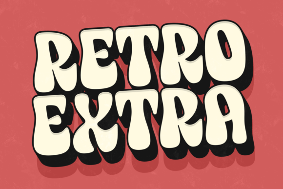 Retro Extra: A Thick and Joyful Display Font for Handmade Brands