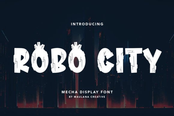 Robo City: A Bold Display Font for Modern Brand Identity