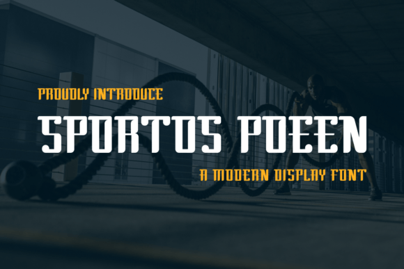 Sportos Poeen: A Whimsical Display Font for Handmade Brands