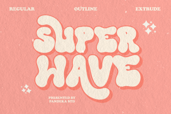 Super Wave Font: Retro Serif Display for Modern Web Design